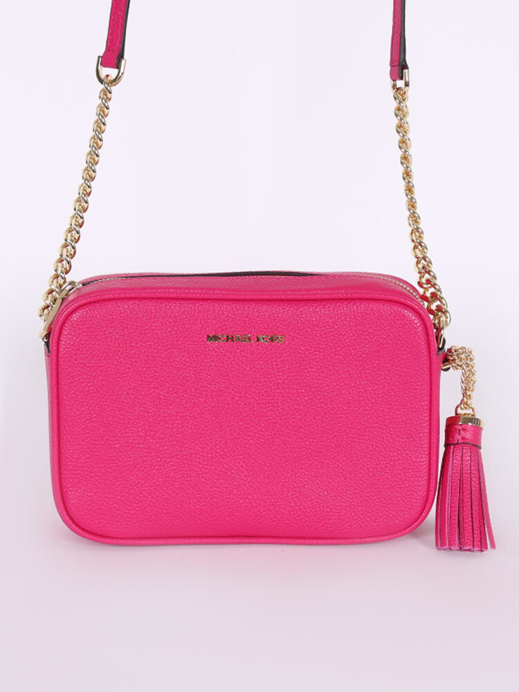 Michael Kors - Ginny Leather Crossbody Bag Pink | www.luxurybags.eu