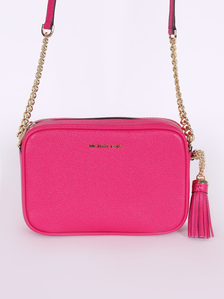 Michael Kors - Ginny Leather Crossbody Bag Ultra Pink