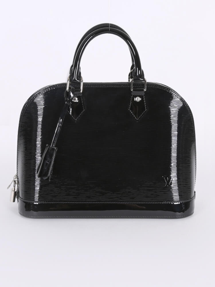 Louis Vuitton Black Epi Leather ALMA PM Bag