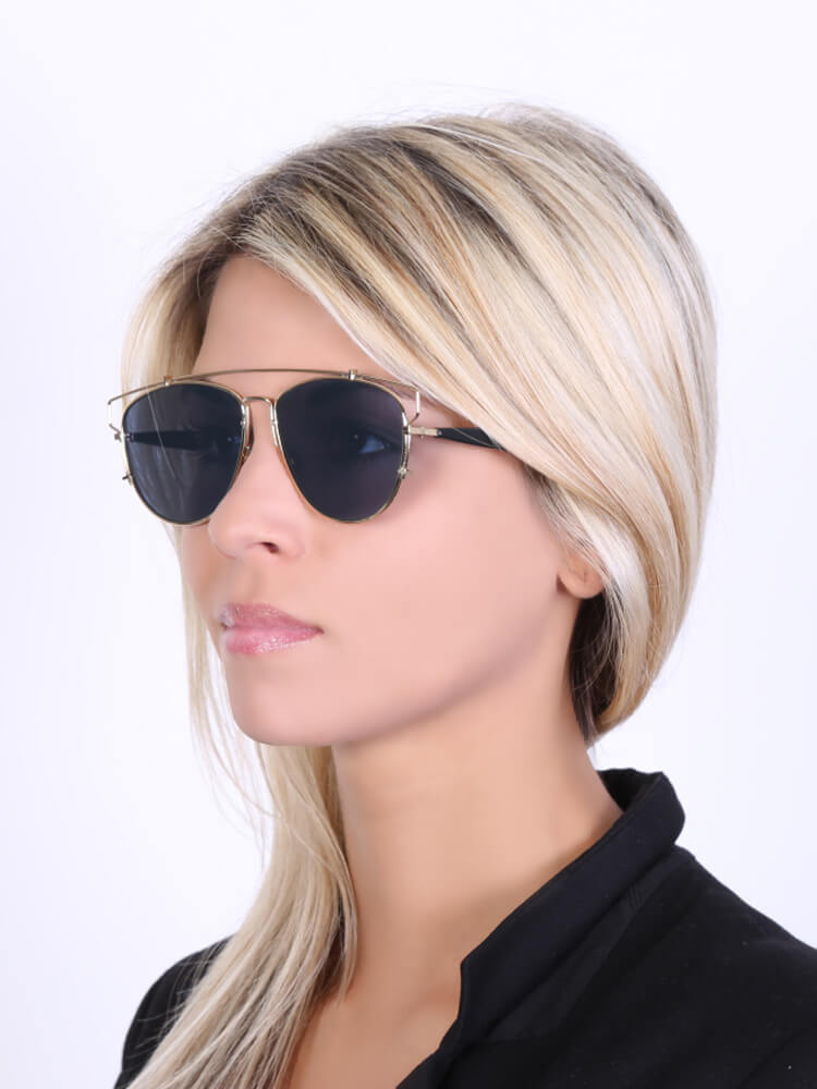 Dior Technologic Gold Metal Sunglasses Green www.luxurybags.eu