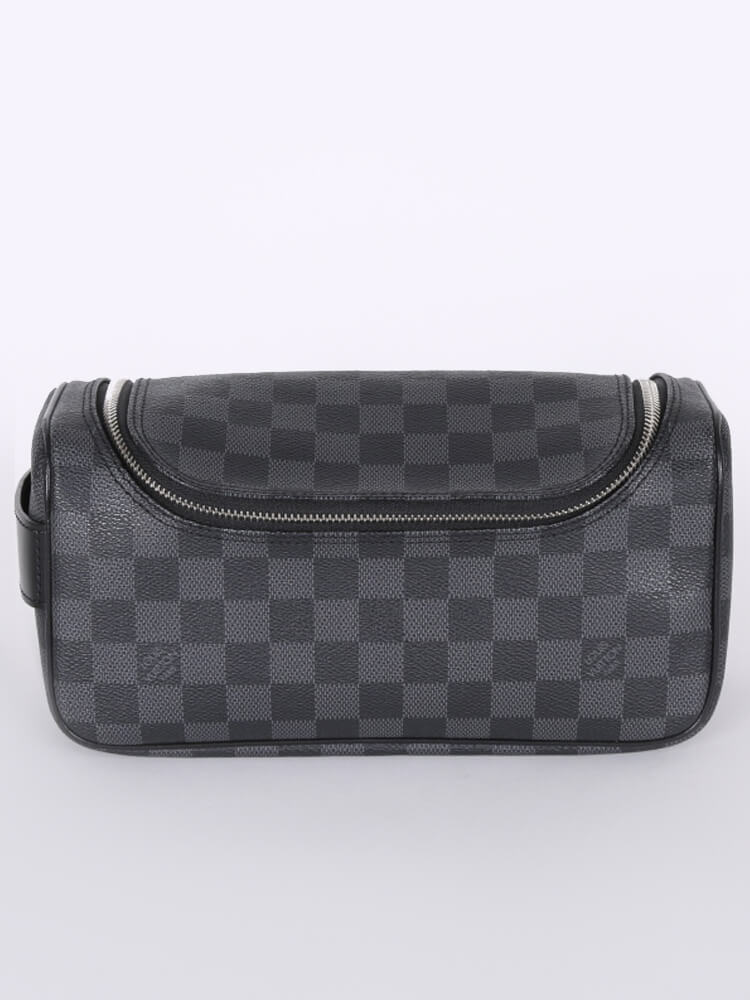 Toiletry Pouch Damier Graphite Canvas - Travel