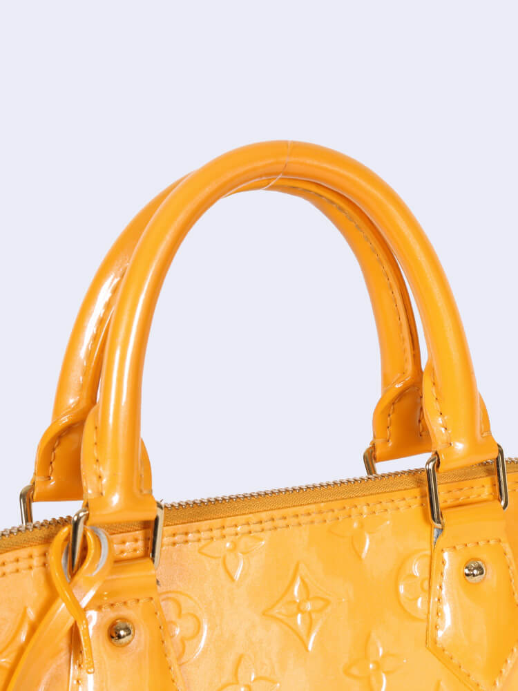 PRELOVED Louis Vuitton Yellow Monogram Vernis Alma PM Bag SN0135 05312 –  KimmieBBags LLC