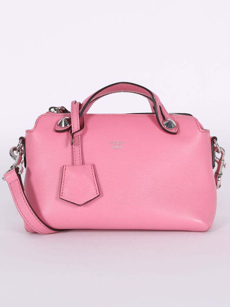 Fendi - By the Way Mini Calf Leather Boston Bag Pink | www 