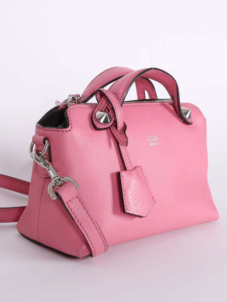 Fendi - By the Way Mini Calf Leather Boston Bag Pink | www 