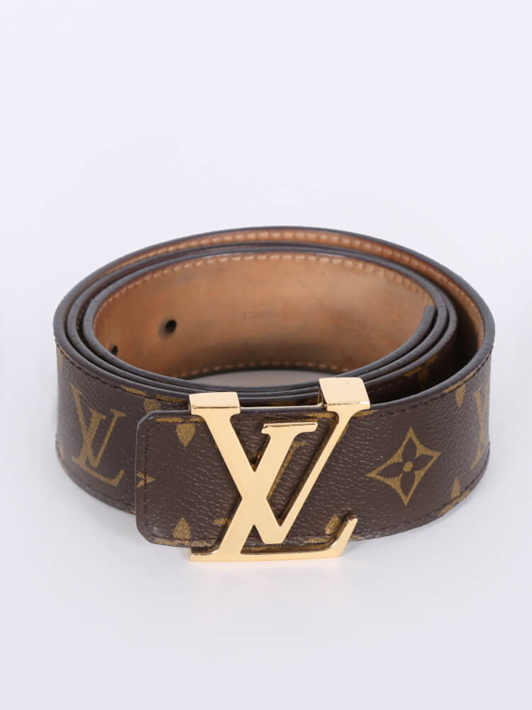 Louis Vuitton, a monogram canvas 'LV Initiales' belt, size 95, 2008. -  Bukowskis