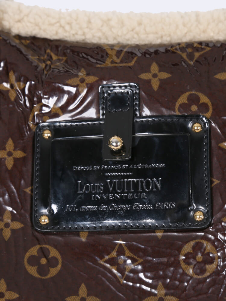 LOUIS VUITTON Monogram Shearling Storm Bag 1219736