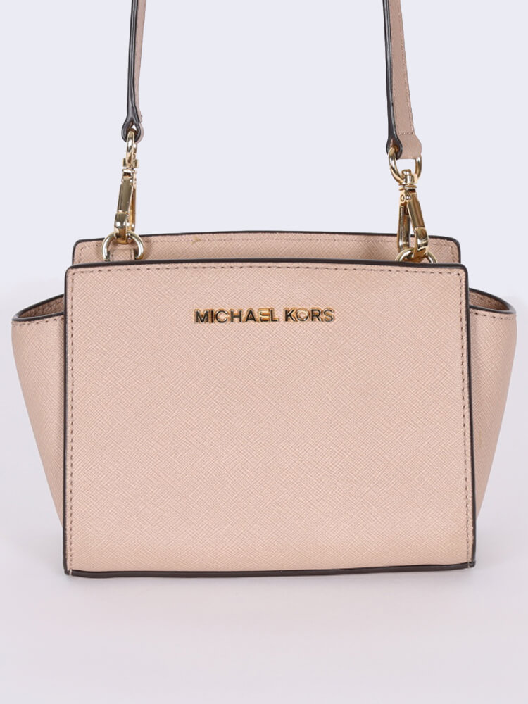 Michael Kors - Selma Mini Saffiano Leather Crossbody Soft Pink 