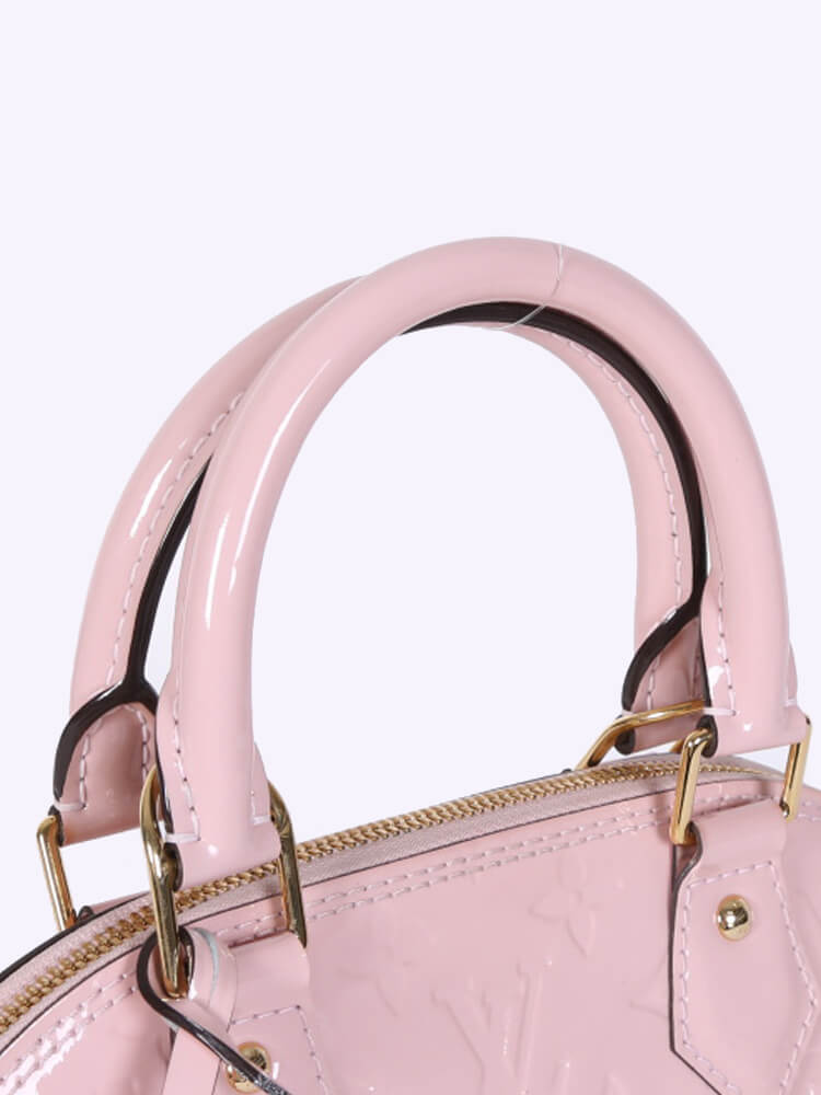 LOUIS VUITTON ALMA BB ROSE BALLERINE WEAR & TEAR - ALL ABOUT COLOR TRANSFER  & HOW TO REMOVE IT! 