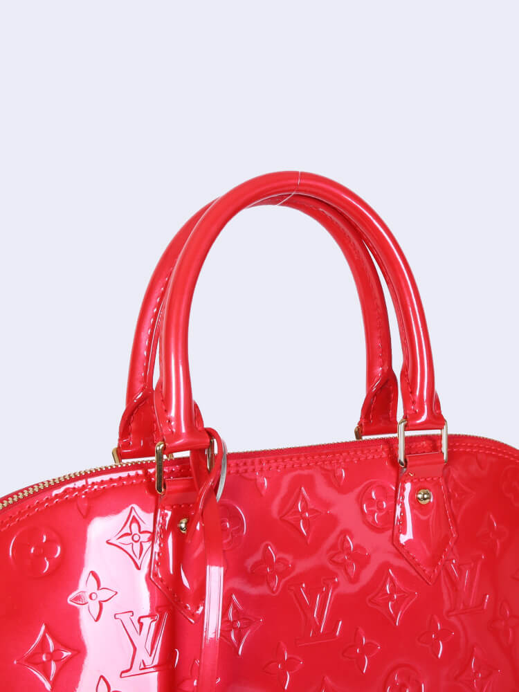 Louis Vuitton Alma GM Vernis Rose Grenadine