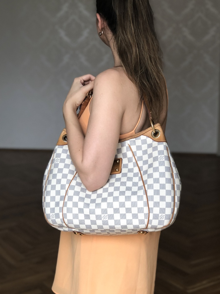 Louis Vuitton Galliera PM Damier Azur Canvas www.luxurybags.eu