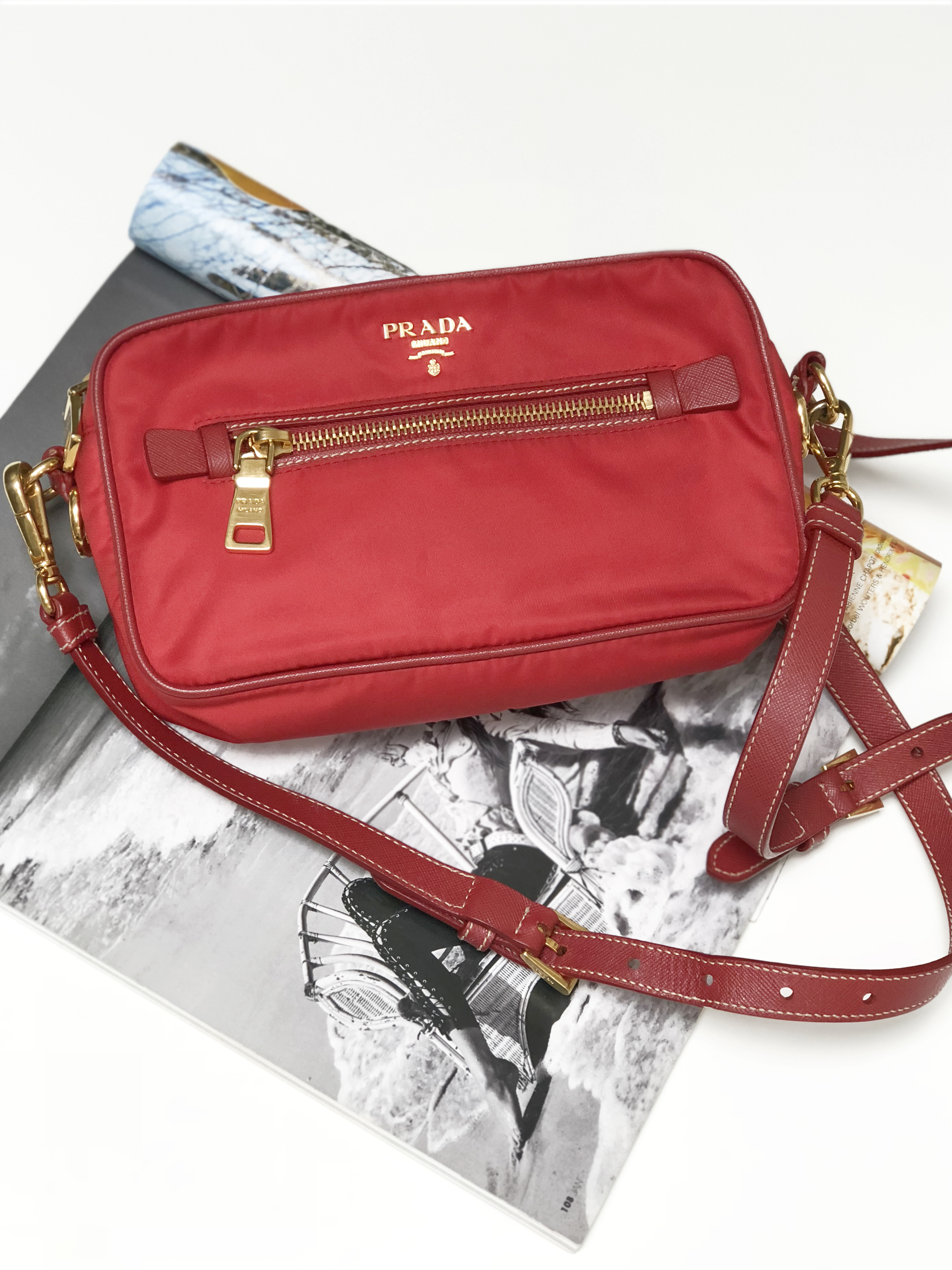 Prada tessuto pocket bag online