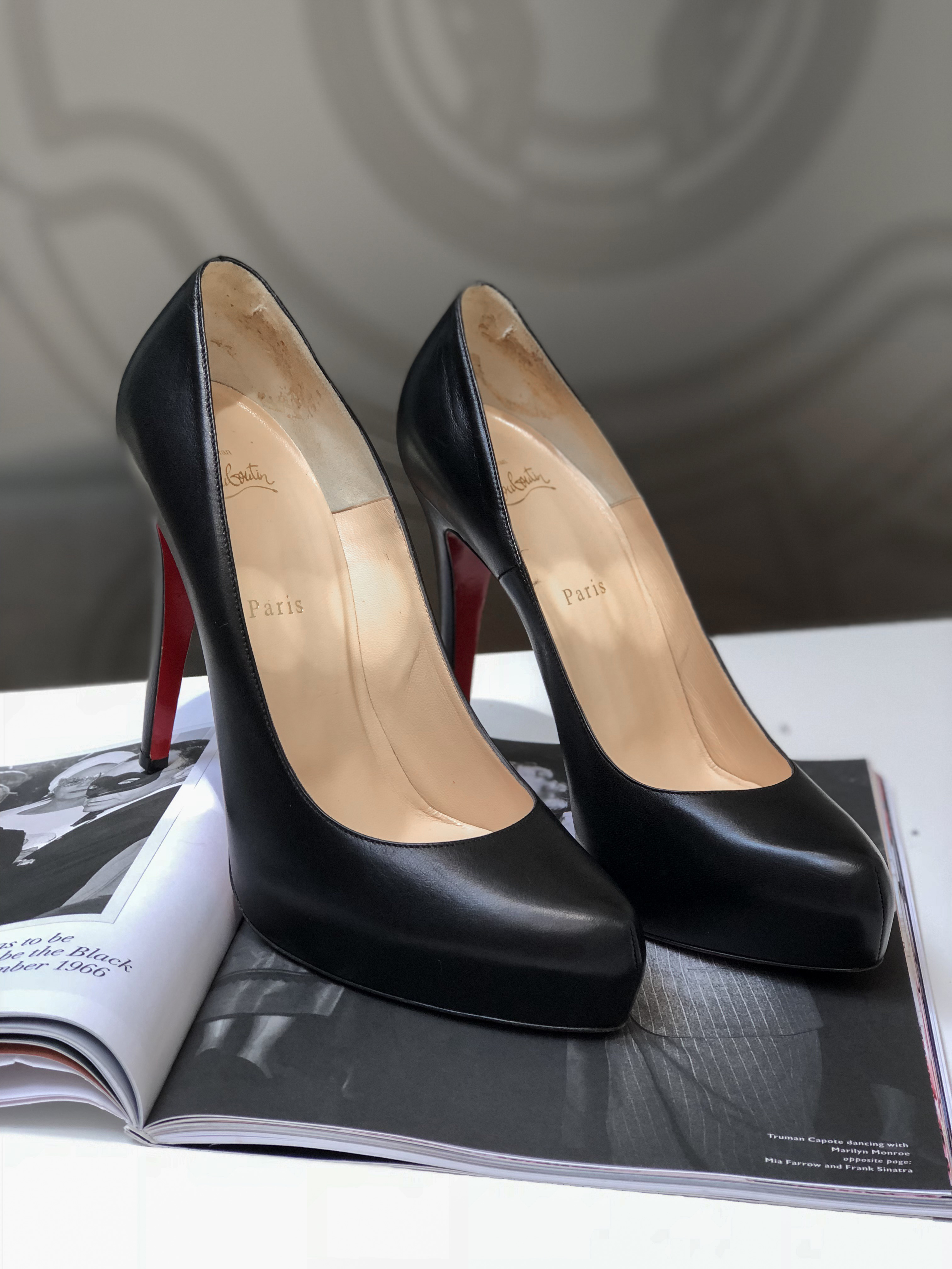 reservedele nyheder riffel Christian Louboutin - Rolando 120 Leather Platform Pumps Black 41 |  www.luxurybags.eu