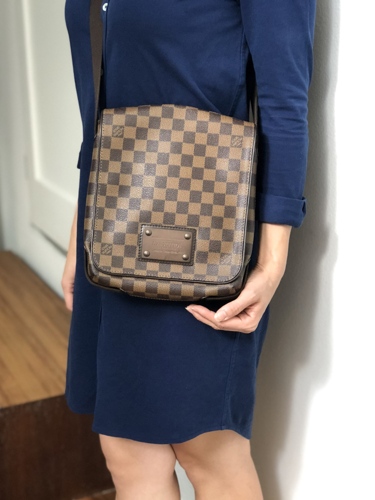 Louis Vuitton Damier Ebene Brooklyn PM QJB07XDM0F120