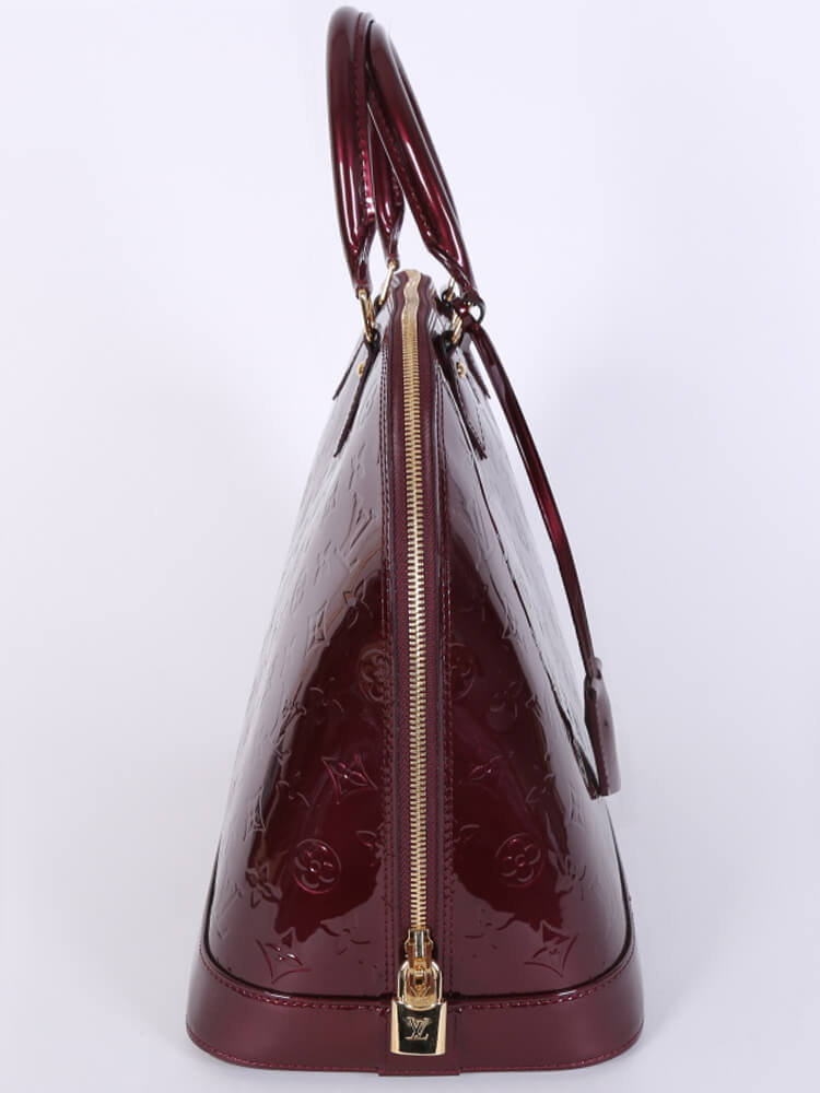 Louis Vuitton - Alma GM Monogram Vernis Leather Rouge Fauviste