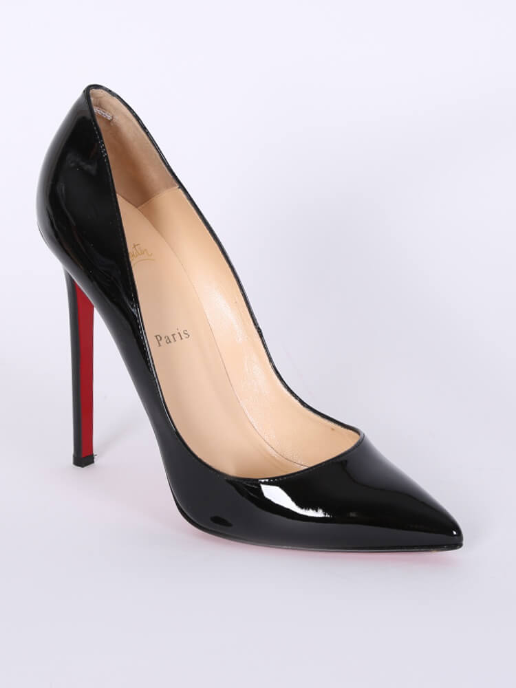 Christian Louboutin - 120 Patent Leather Black | www.luxurybags.eu