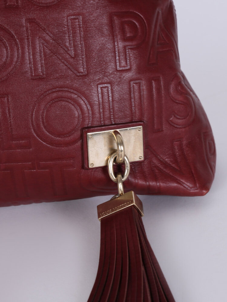 Louis Vuitton - Whisper GM Souple Leather Bag Burgundy