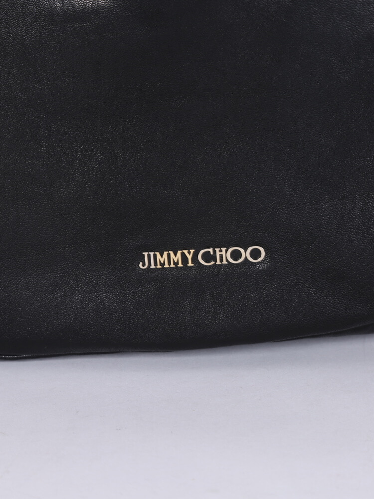 Jimmy Choo - Solar L Leather Hobo Bag Black