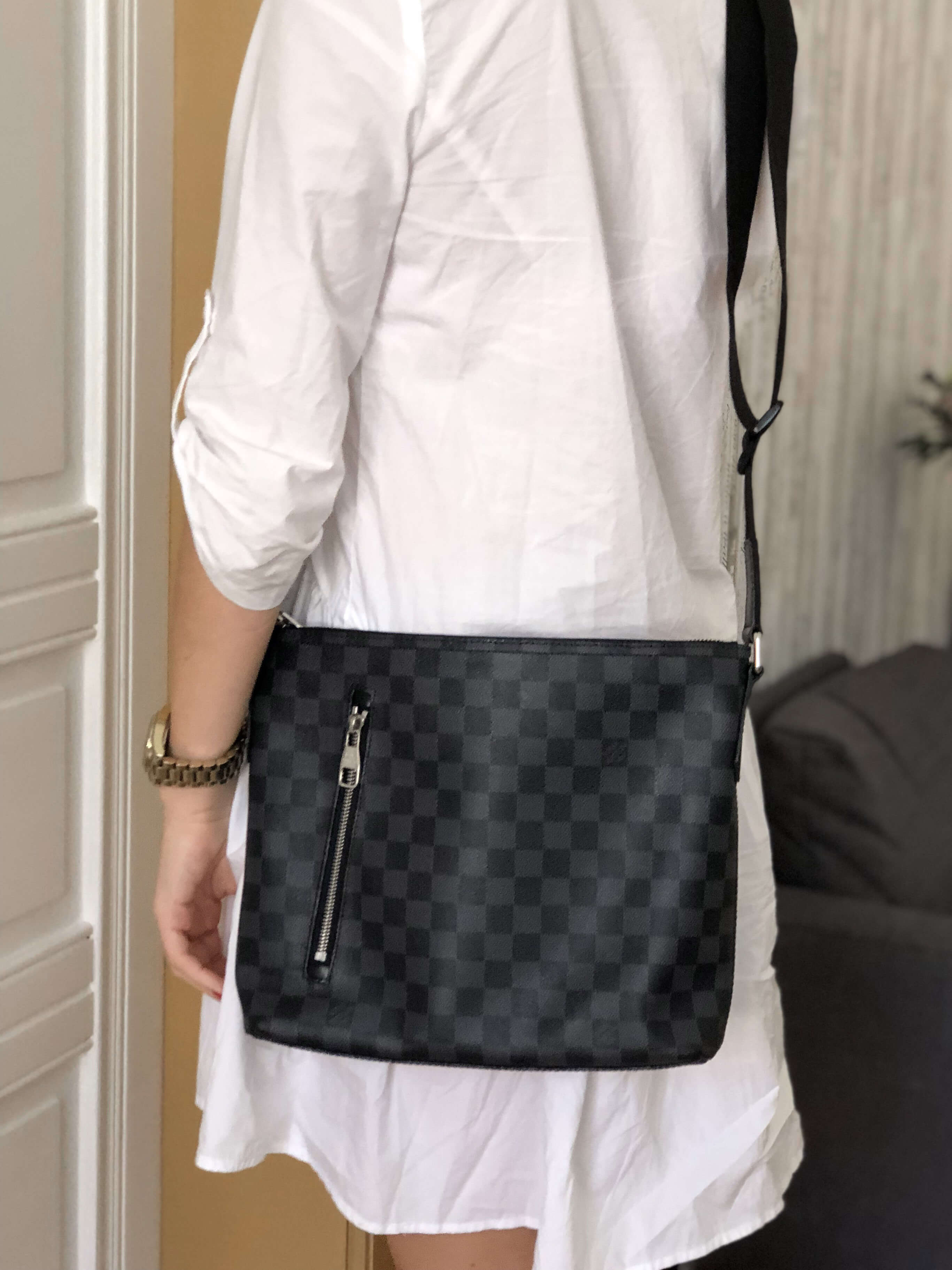 Louis Vuitton Mick Crossbody PM Black Canvas