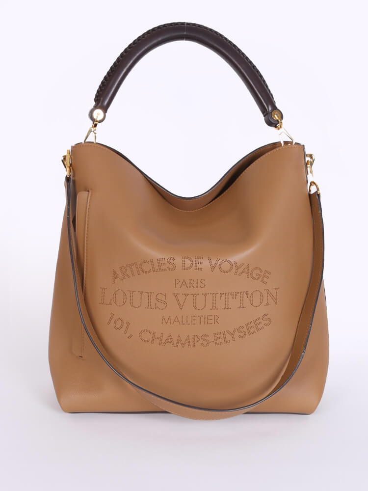 Louis Vuitton - Bagatelle Parnassea Leather Hobo Bag Hazelnut