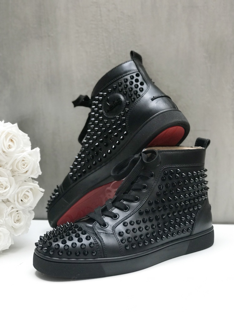 Christian Louboutin Louis Spike High Top Trainers EU 41