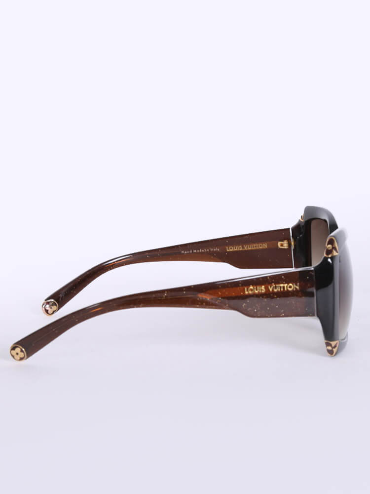 Louis Vuitton Dark Brown Z0366W Hortensia Square Sunglasses Louis Vuitton