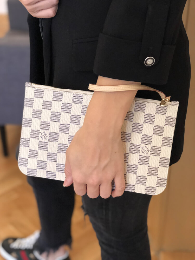 LOUIS VUITTON Pochette Félicie Damier Azur Canvas - New - OneLuxury