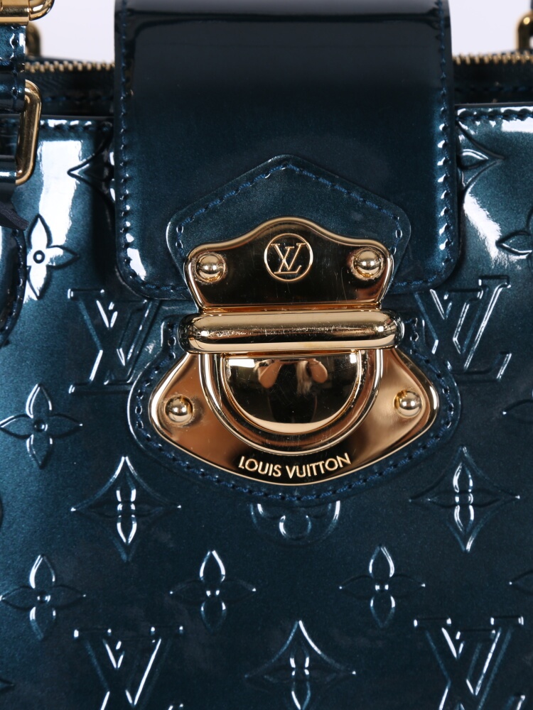 Louis Vuitton Bleu Nuit Monogram Vernis Melrose Avenue Tote Louis Vuitton