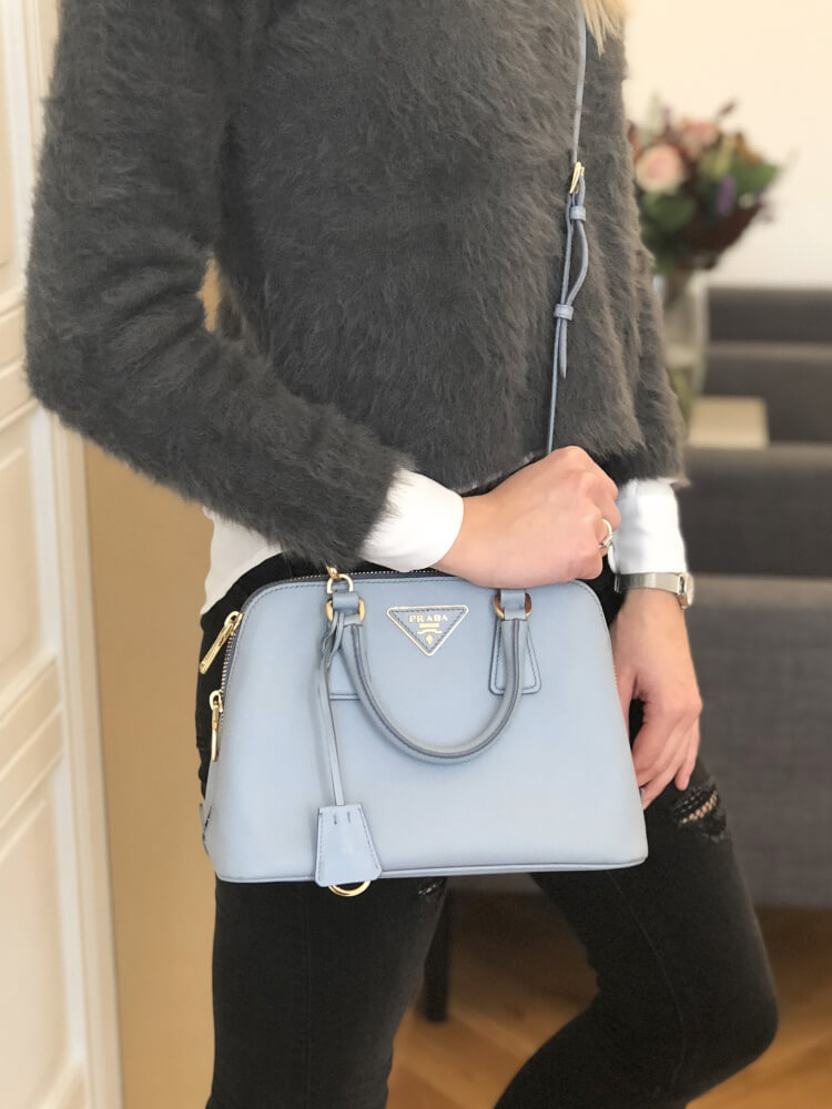 Prada mini promenade saffiano luxe bag