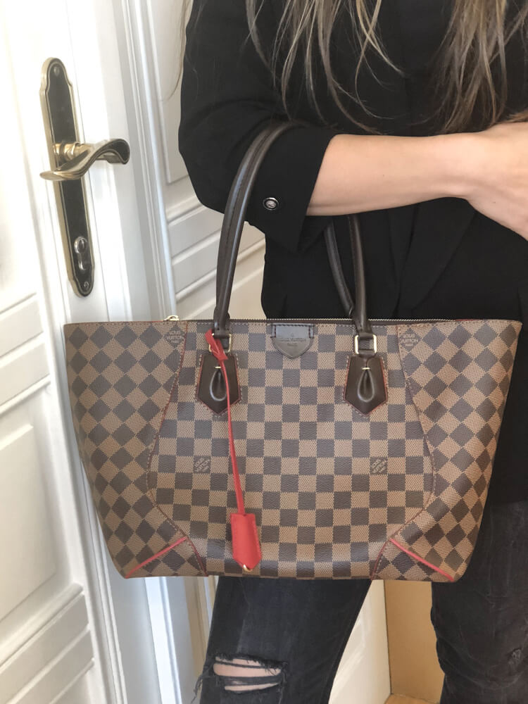 Louis Vuitton - Caissa MM Damier Ebene Canvas Tote