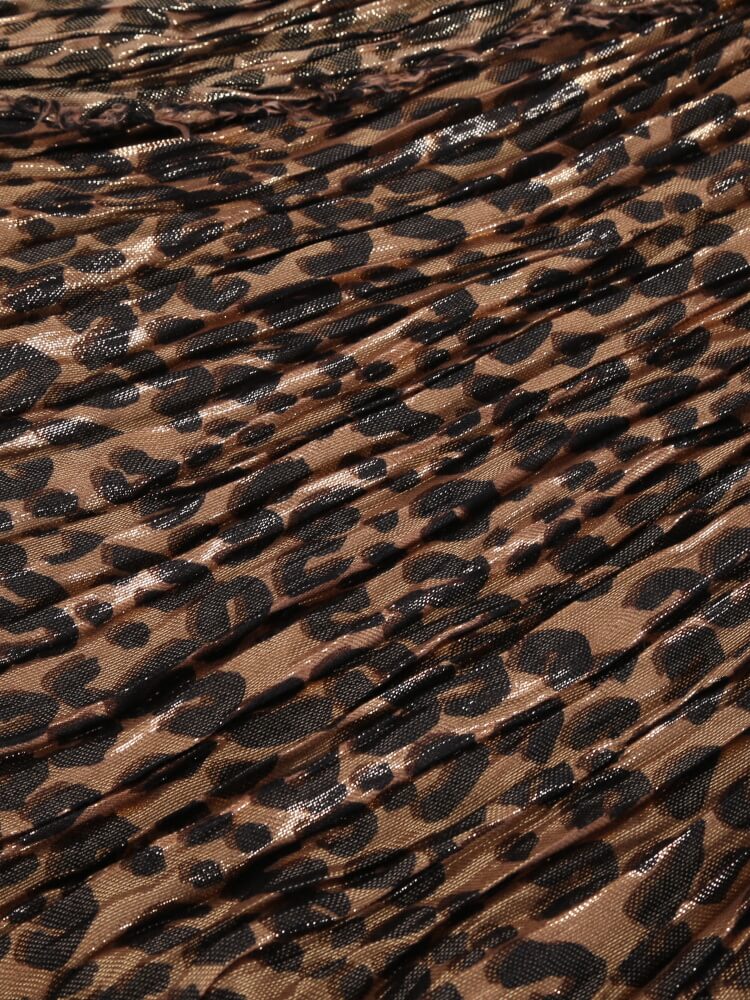 Leopard Stole - Luxury S00 Brown