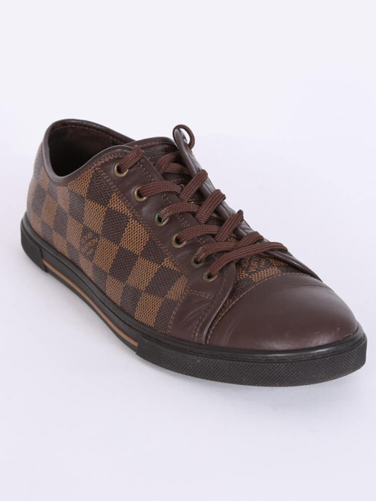 Louis Vuitton - Damier Ebene Canvas Sneakers 6