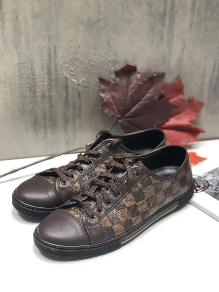 Louis Vuitton - Damier Ebene Canvas Sneakers 6