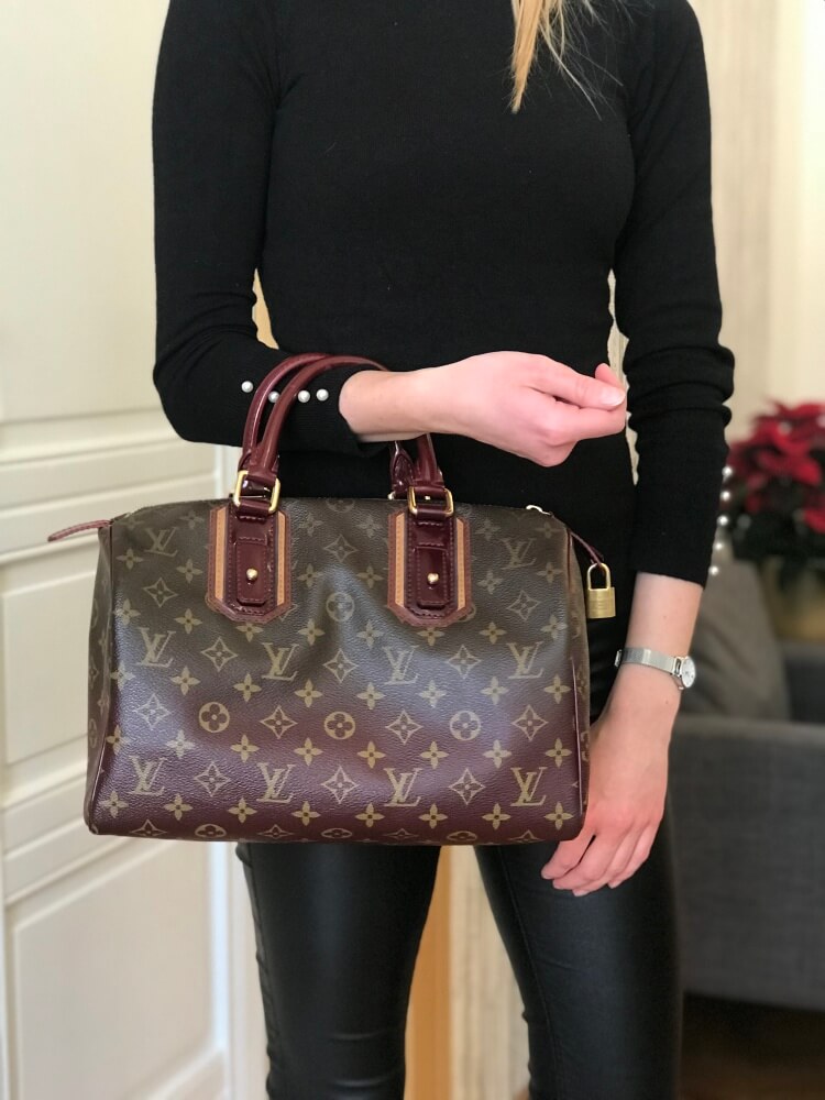 Louis Vuitton - Speedy Mirage Limited Monogram Canvas Burgundy