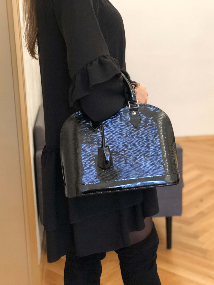 Louis Vuitton, Bags, Louis Vuitton Alma Epi Electric Noir Im