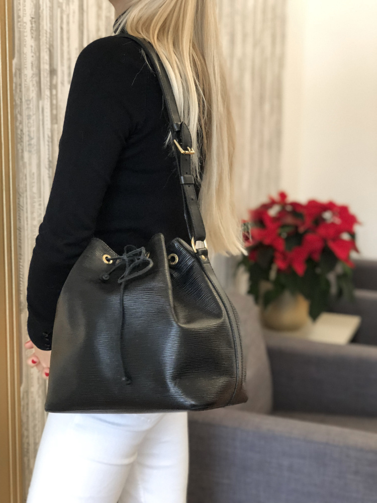 Louis Vuitton - Petit Noé Epi Leather Noir