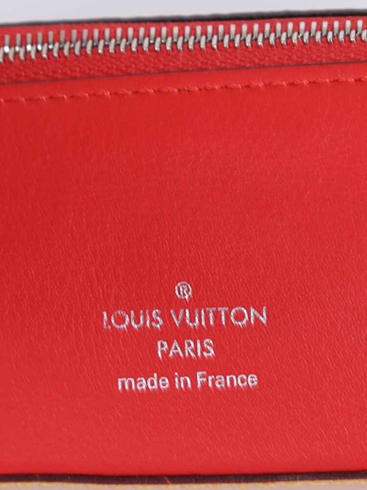 Louis Vuitton Pencil Pouch Elizabeth Monogram Red in Coated Canvas/Leather  with Silver-tone - US