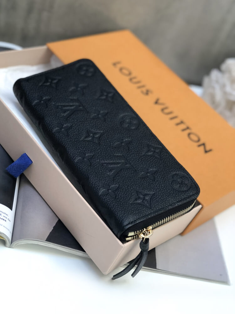 Louis Vuitton - Clemence Wallet Monogram Empreinte Noir