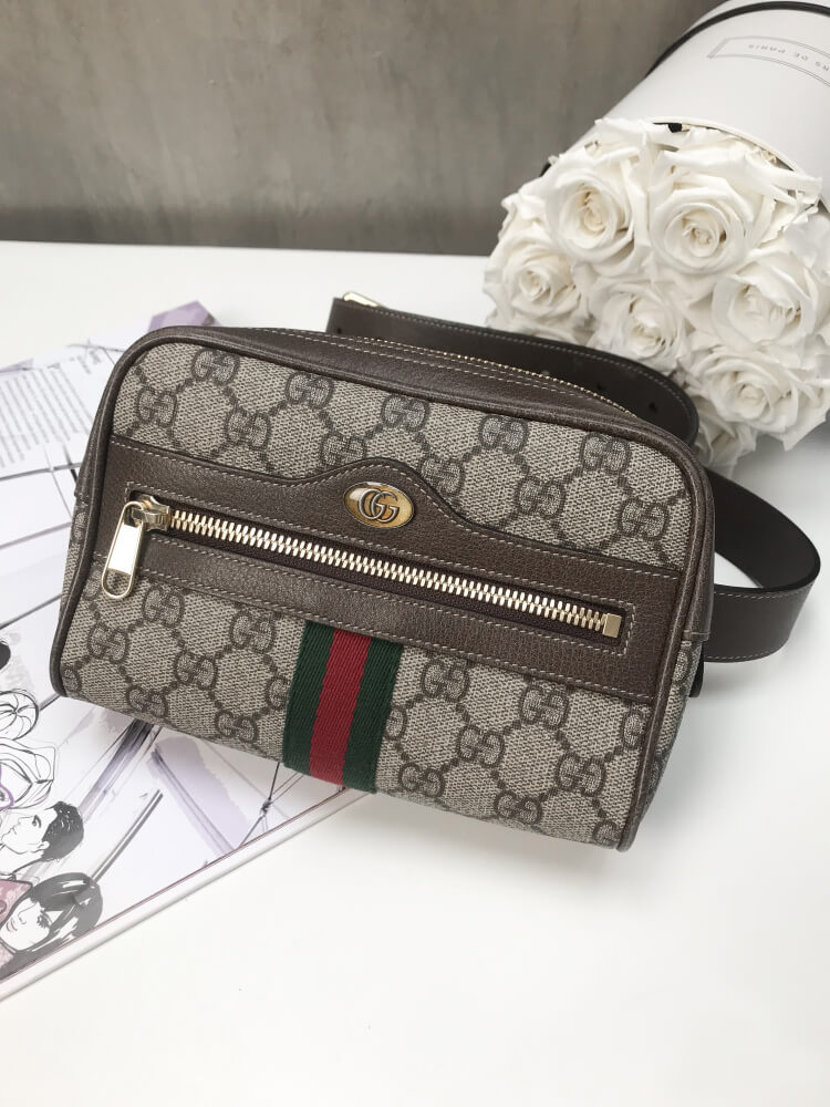 Gucci GG Supreme Belt Bag (SHG-Ia8Va5) – LuxeDH