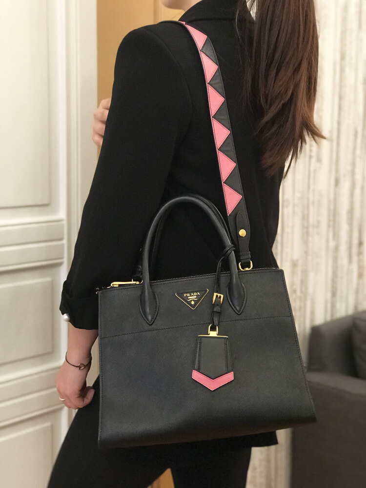 Prada Medium Cammeo Saffiano and City Calf Paradigme Bag - Ann's