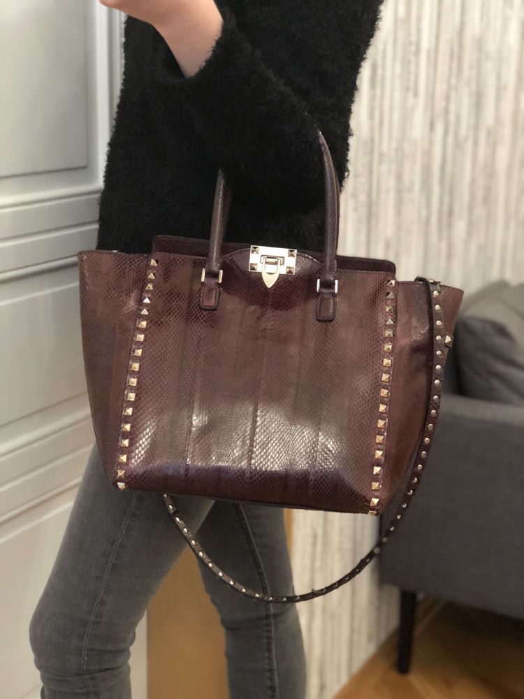 valentino rockstud double handle