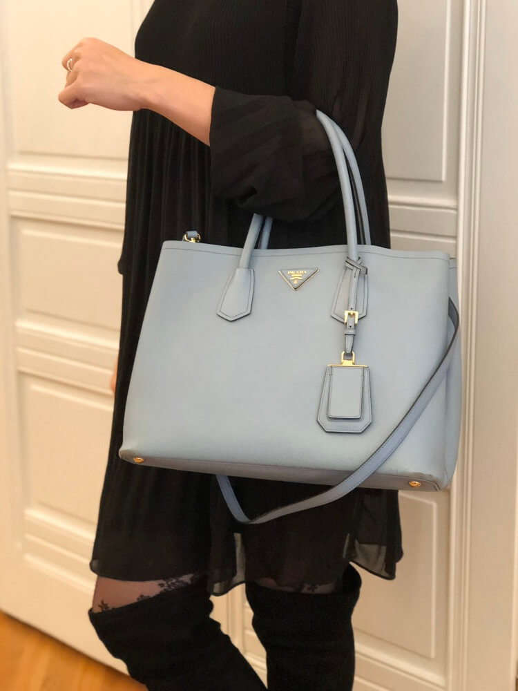 Prada Small Saffiano Leather Double Bag