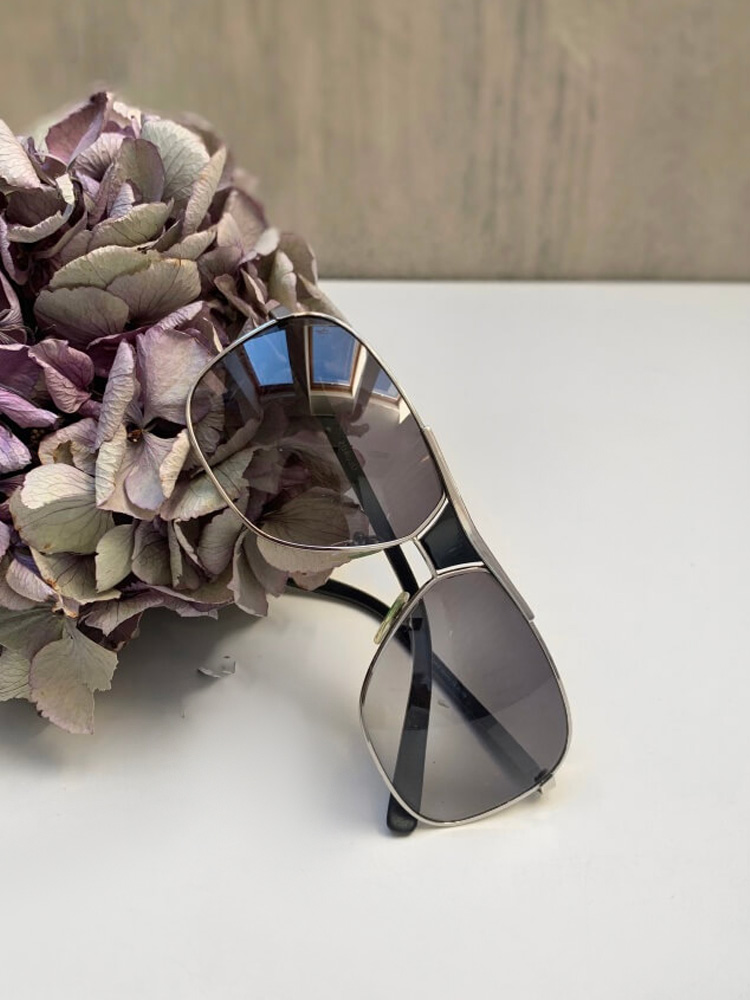 Louis Vuitton - Attraction Damier Metal Pilot Sunglasses Silver