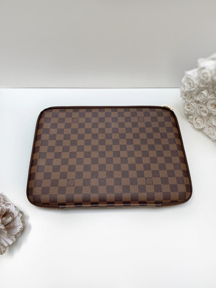 Louis Vuitton Damier Ebene Canvas Horizon Laptop Sleeve Louis Vuitton