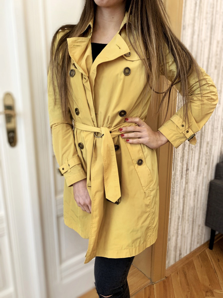 Burberry Brit Polyester Trench Coat, Burberry Brit Polyester Trench Coat