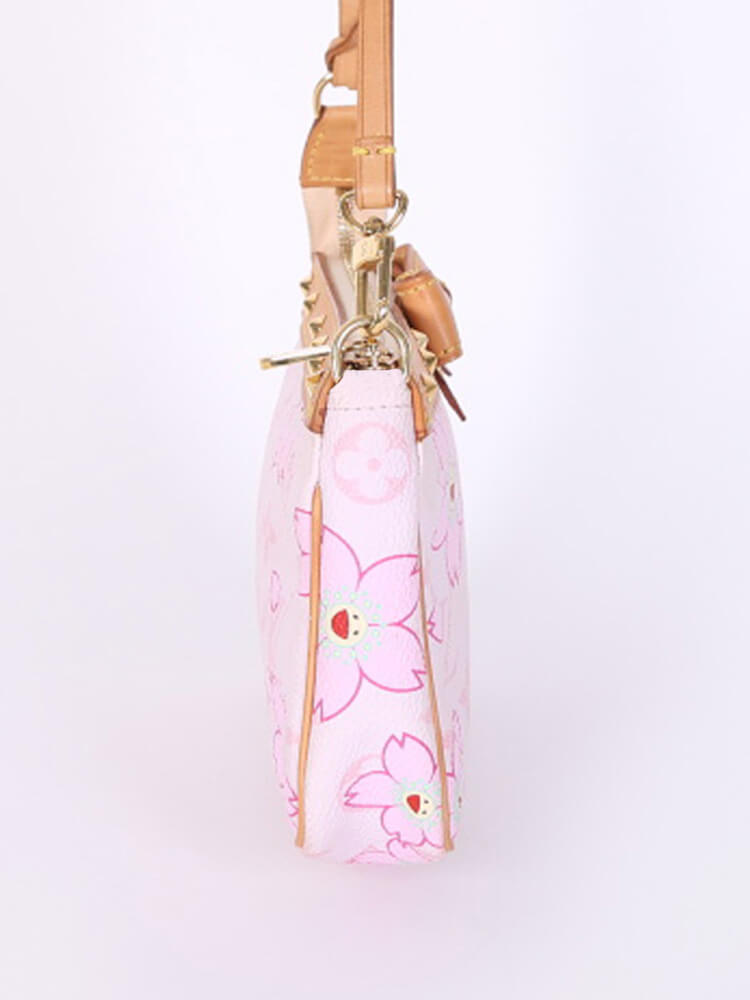 Louis Vuitton Pochette Murakami Cherry Blossom www.luxurybags.eu
