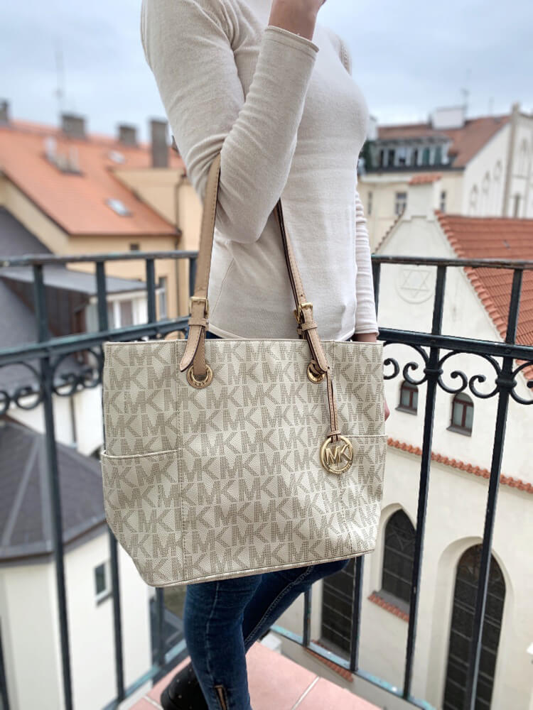 Michael Kors Handbags And Totes In Vanilla