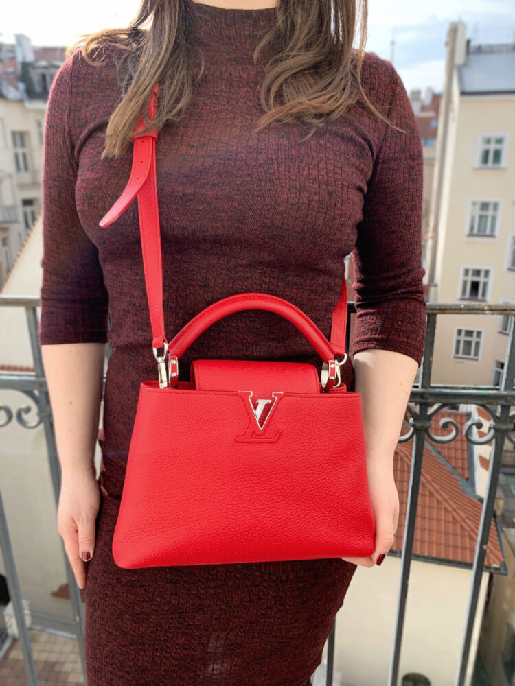 Louis Vuitton - Capucines BB Taurillon Rubis