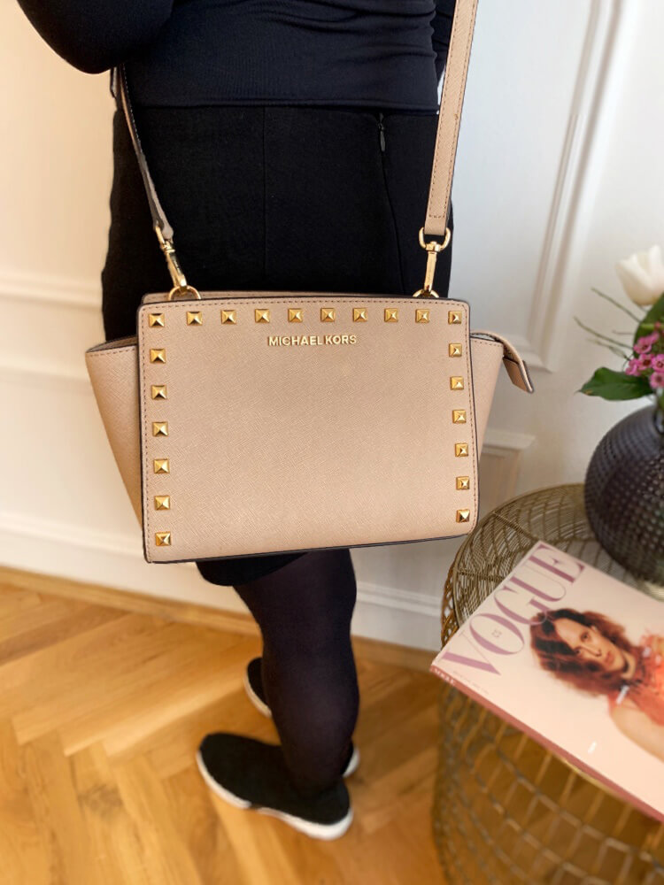 michael kors selma studded bag