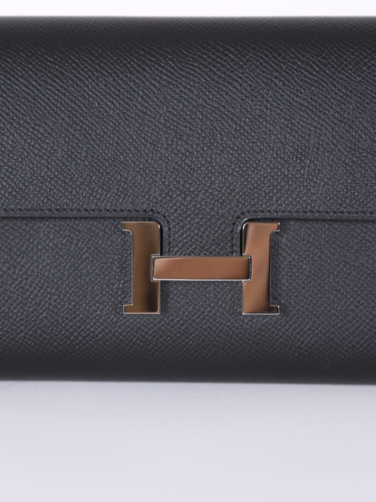 BN Hermes Constance long wallet Noir GHW, Women's Fashion, Bags