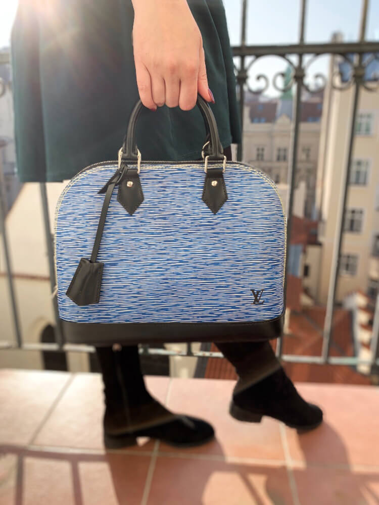 Louis Vuitton Alma Bb Lagoon Blue EPI